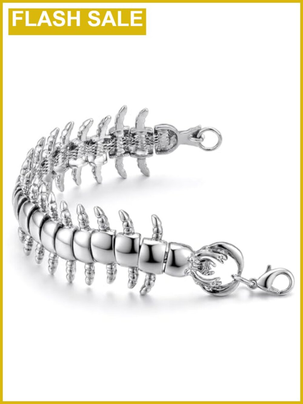 Y2K Scorpion Centipede Gothic Cuff Bracelet Men Women Unisex Punk Cosplay